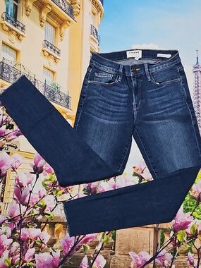 Frame Denim Le Skinny Raw Hem Cobbert Jeans Size 25